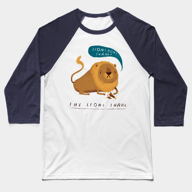 the lions share Baseball T-Shirt by Louisros